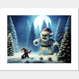 Believe in your-elf and the Christmas Yeti! Posters and Art